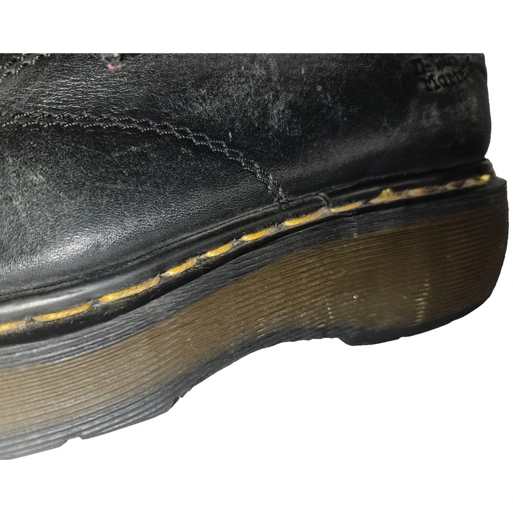 Dr. Martens 8651 Made in England Black Leather Platform Oxfords Sz UK 5 US 7